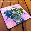 Black Labrador Fun Gift Coaster
